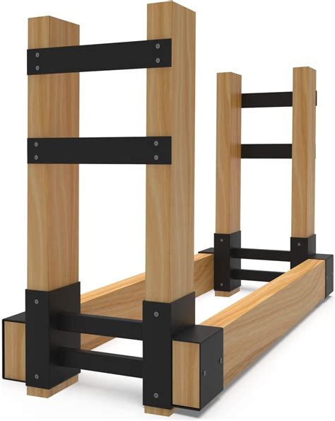 metal wood pile brackets|Amazon.com: Firewood Storage Brackets.